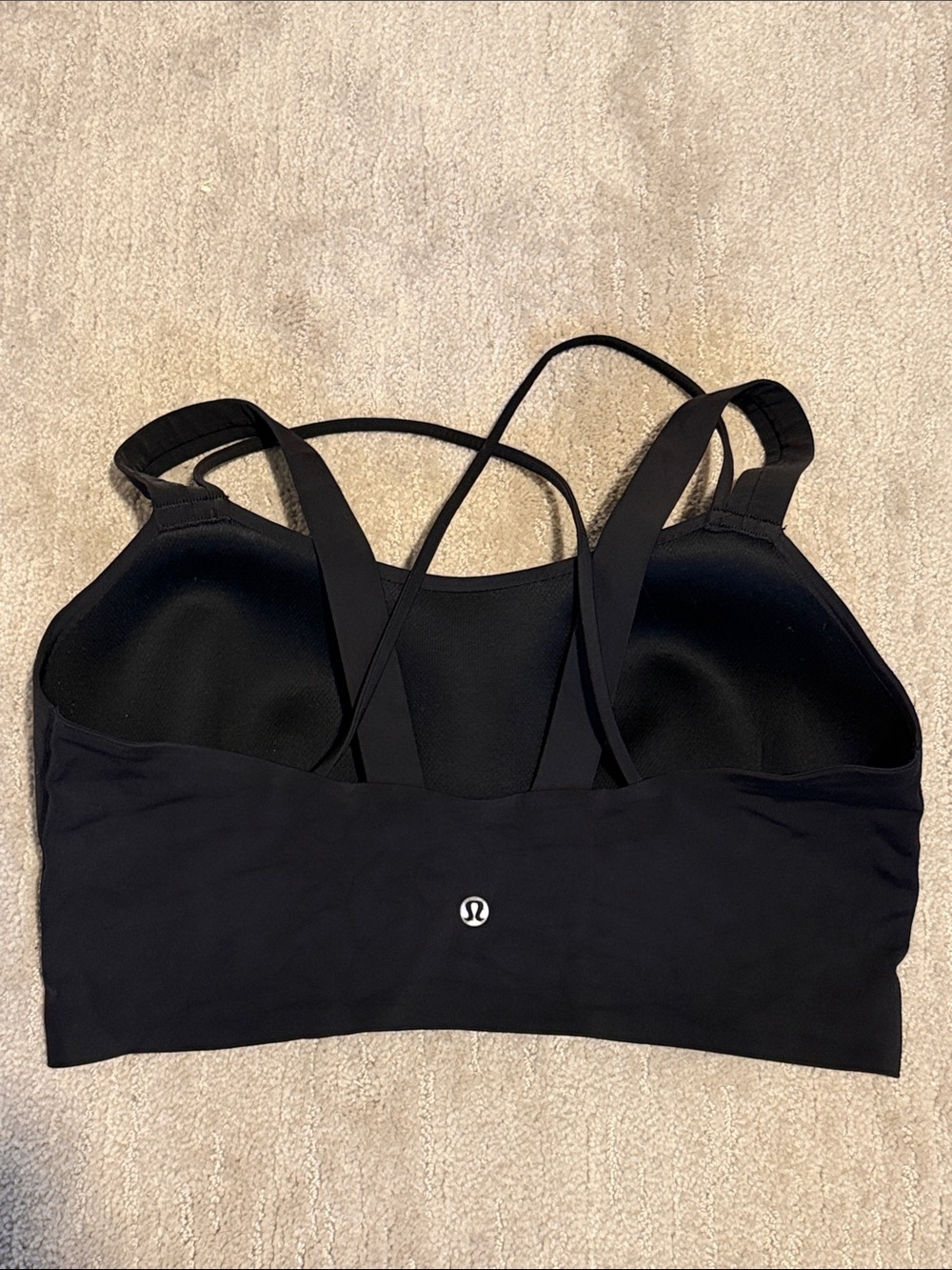 Lululemon Like a Cloud long line bra, black, size 12 D/DD - Picture 5 of 6
